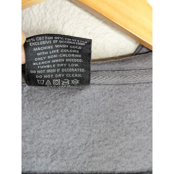 NWT GHOST Band Zip Up Hoodie Jacket Sz M Gray Patches Bat Embellished Hoy Topic - Picture 10 of 10